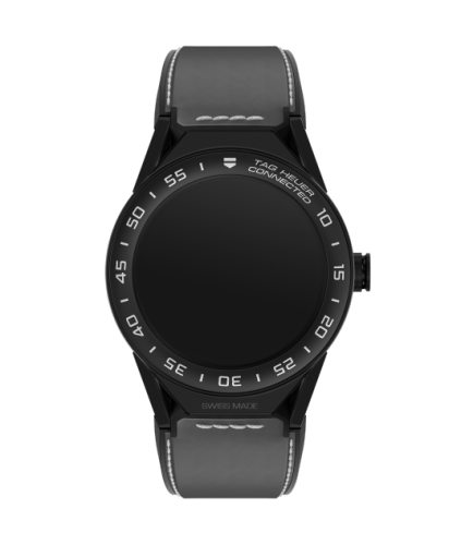 TAG Heuer Carrera Connected Modular 45 Black Titanium / Ceramic / Grey Calfskin